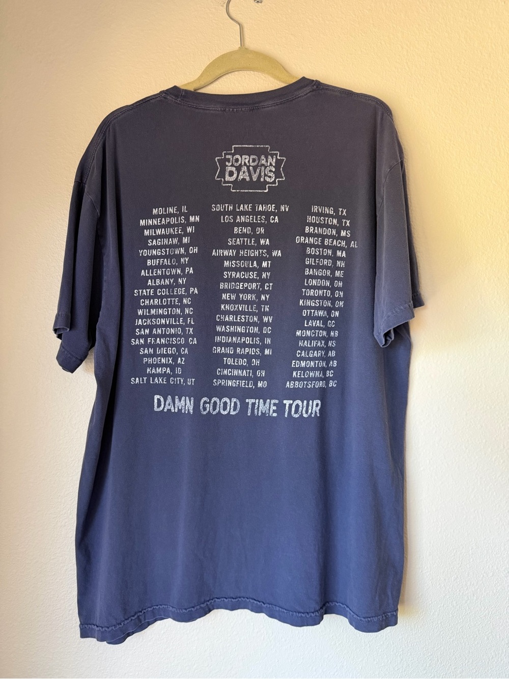 Jordan Davis Tour Concert Tee, Size XL - Picture 2 of 7